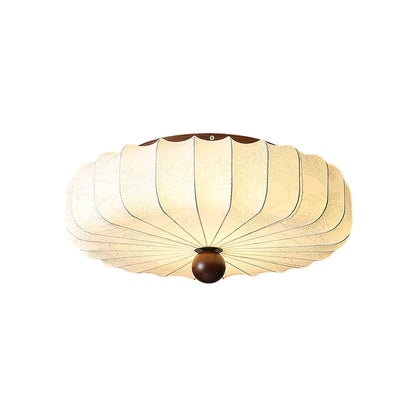 Evelune Petal Ceiling Light ∅ 15.7″ x H 8.2″ / Walnut color & Beige / Warm Light 1001 Ceiling lamp