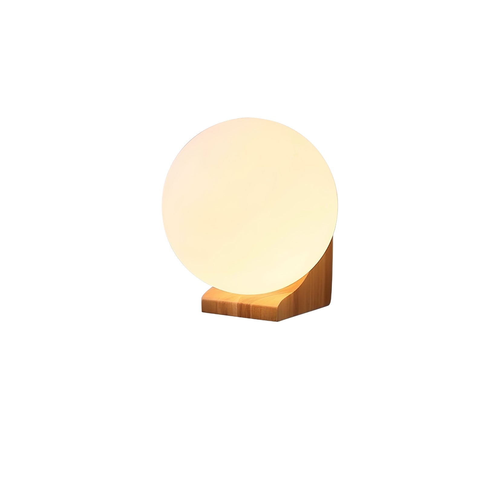Evelyn Orb Wall Lamp ∅ 5.3″ x H 5.3″ / Dia 13.5cm x H 13.5cm / Nature Oak & White Wall lamp