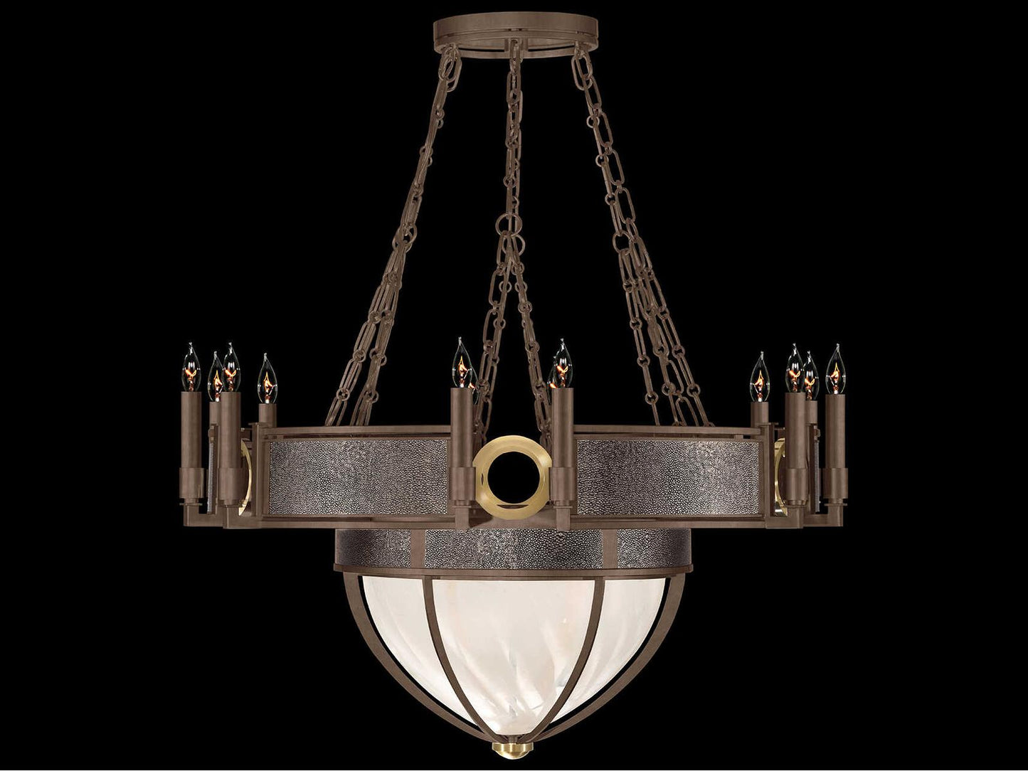 Fine Art Handcrafted Lighting Mirage 15-Light Chandelier in Bronze