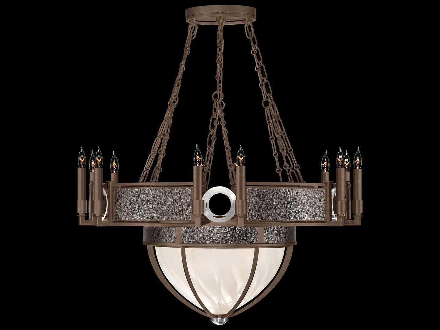 Fine Art Handcrafted Lighting Mirage 15-Light Chandelier in Bronze