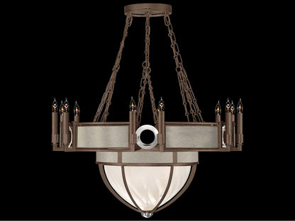 Fine Art Handcrafted Lighting Mirage 15-Light Chandelier in Bronze