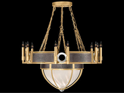 Fine Art Handcrafted Lighting Mirage 15-Light Gold Leaf Traditional Chandelier