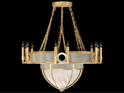Fine Art Handcrafted Lighting Mirage 15-Light Gold Leaf Traditional Chandelier