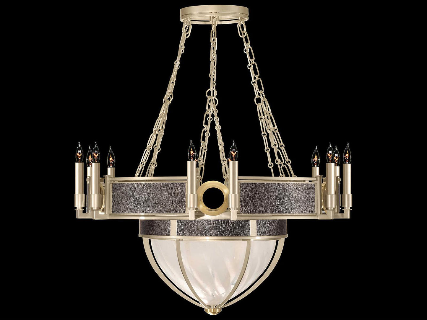 Fine Art Handcrafted Lighting Mirage 15-Light Champagne Gold Traditional Candelabra Chandelier