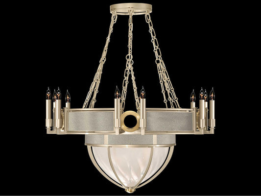 Fine Art Handcrafted Lighting Mirage 15-Light Champagne Gold Traditional Candelabra Chandelier