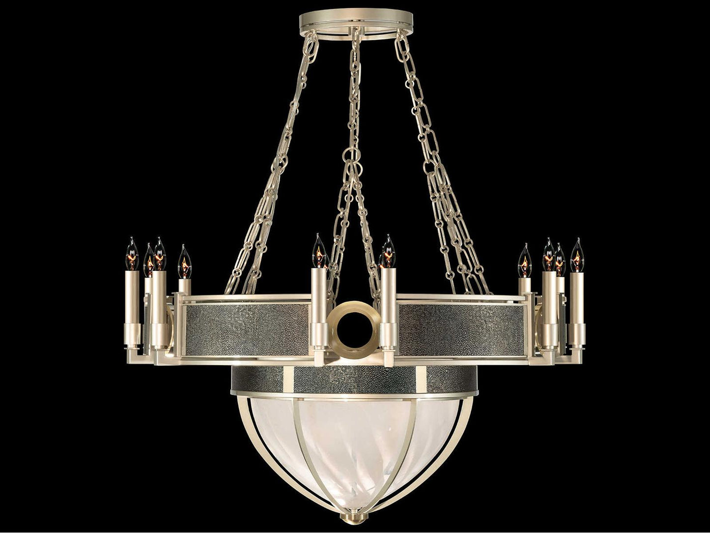 Fine Art Handcrafted Lighting Mirage 15-Light Champagne Gold Traditional Candelabra Chandelier
