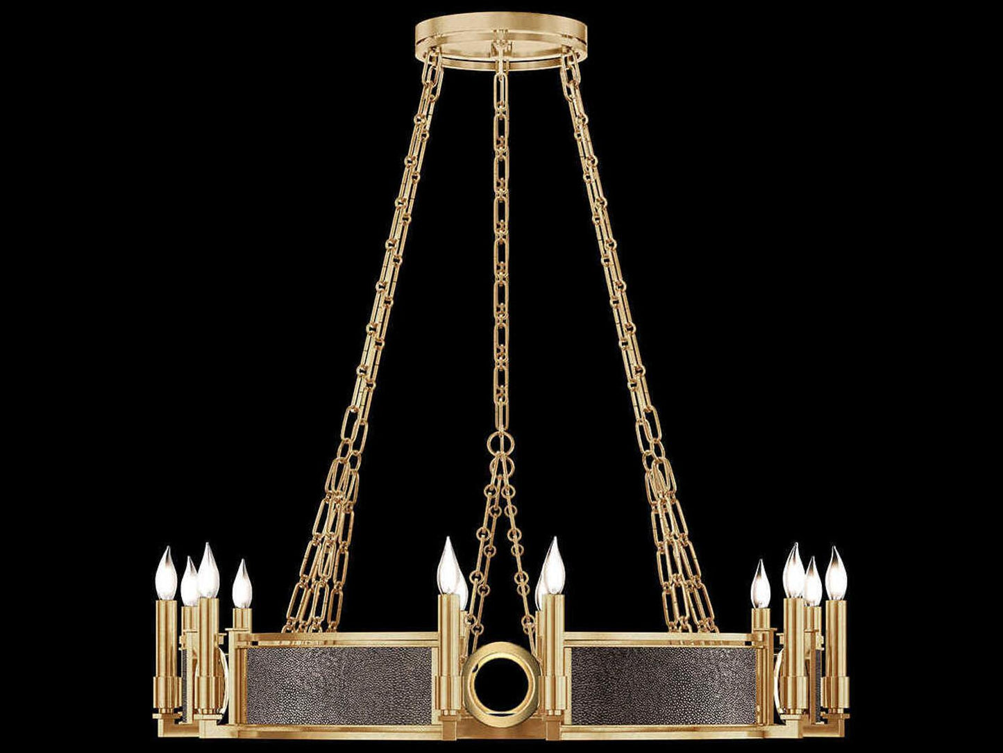 Fine Art Handcrafted Lighting Mirage 12-Light Traditional Candelabra Round Chandelier