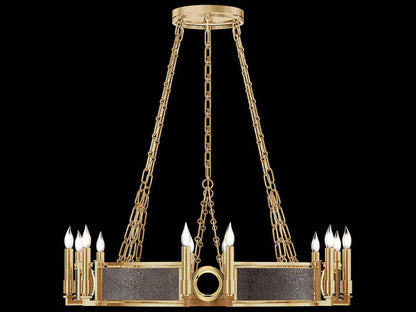 Fine Art Handcrafted Lighting Mirage 12-Light Traditional Candelabra Round Chandelier