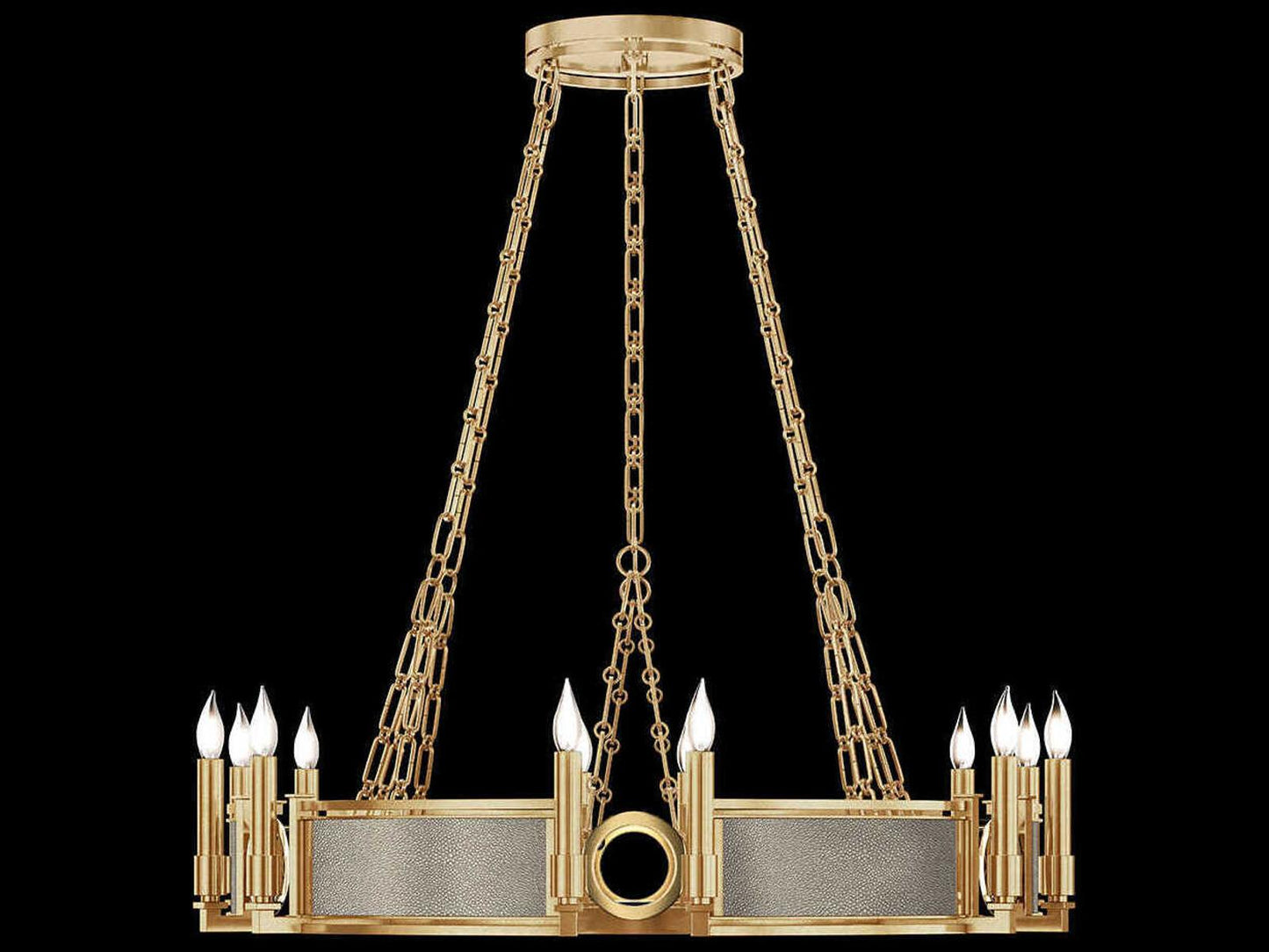 Fine Art Handcrafted Lighting Mirage 12-Light Traditional Candelabra Round Chandelier