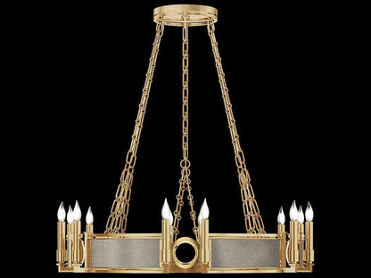 Fine Art Handcrafted Lighting Mirage 12-Light Traditional Candelabra Round Chandelier