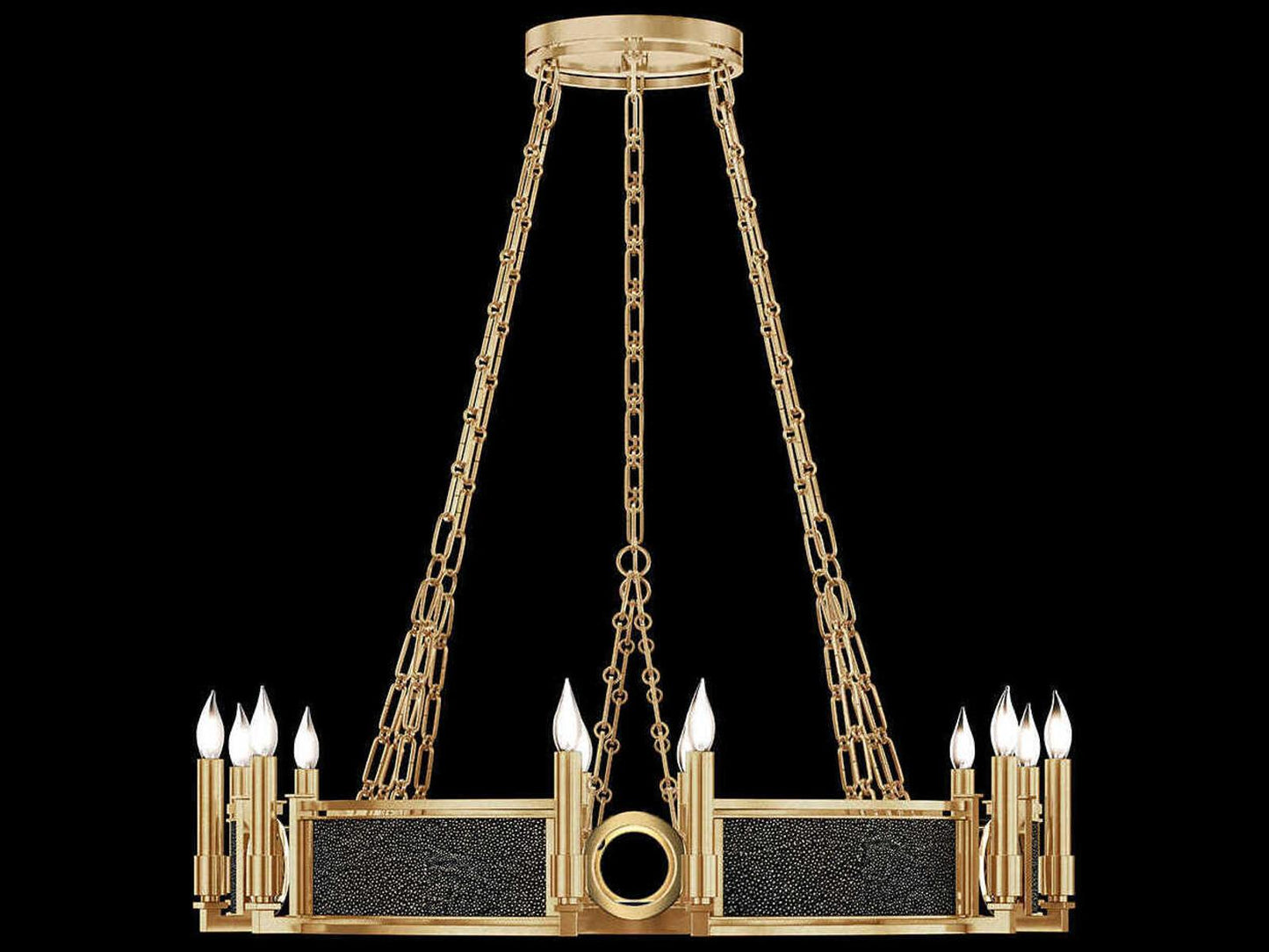 Fine Art Handcrafted Lighting Mirage 12-Light Traditional Candelabra Round Chandelier