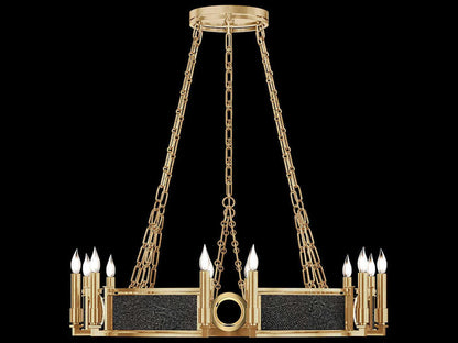 Fine Art Handcrafted Lighting Mirage 12-Light Traditional Candelabra Round Chandelier