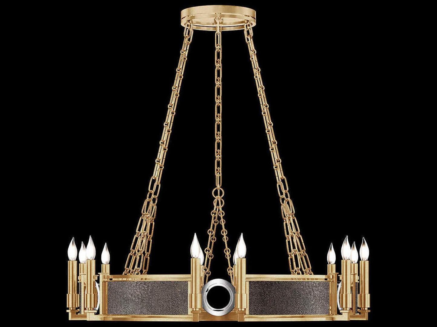 Fine Art Handcrafted Lighting Mirage 12-Light Traditional Candelabra Round Chandelier