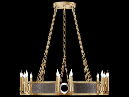 Fine Art Handcrafted Lighting Mirage 12-Light Traditional Candelabra Round Chandelier