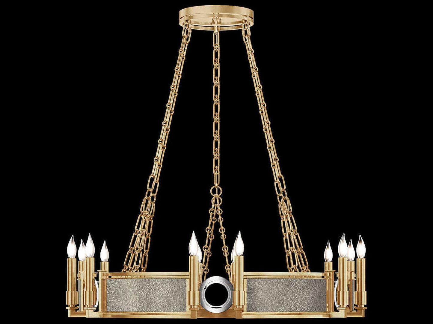 Fine Art Handcrafted Lighting Mirage 12-Light Traditional Candelabra Round Chandelier