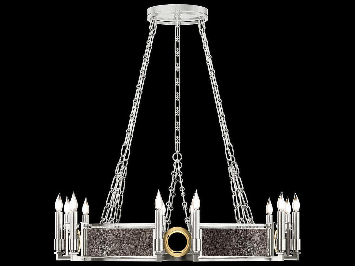 Fine Art Handcrafted Lighting Mirage 12-Light Candelabra Round Chandelier