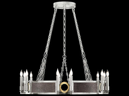 Fine Art Handcrafted Lighting Mirage 12-Light Candelabra Round Chandelier