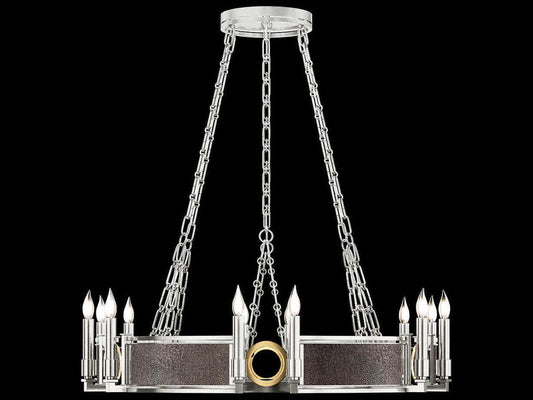 Fine Art Handcrafted Lighting Mirage 12-Light Candelabra Round Chandelier