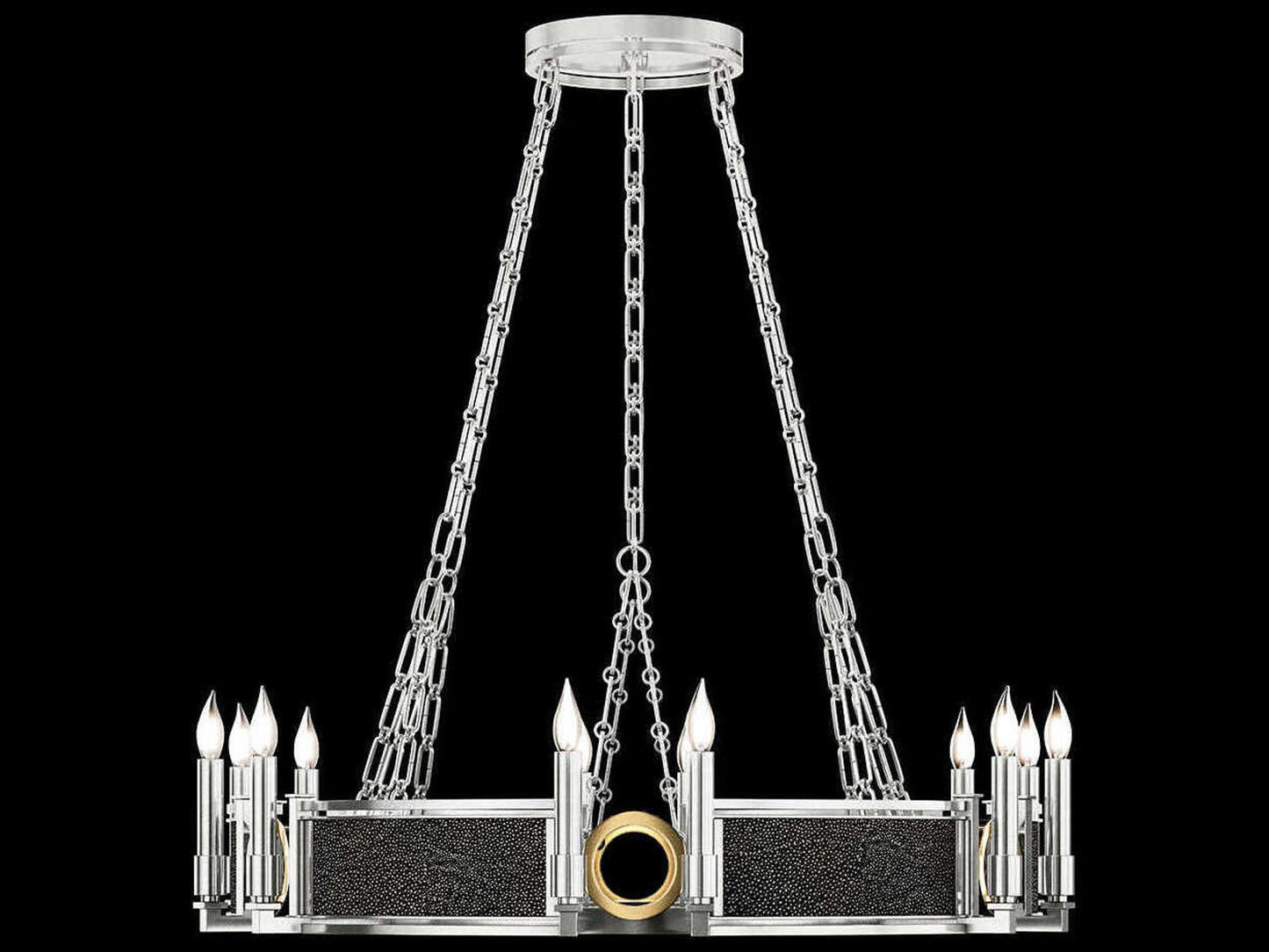 Fine Art Handcrafted Lighting Mirage 12-Light Candelabra Round Chandelier