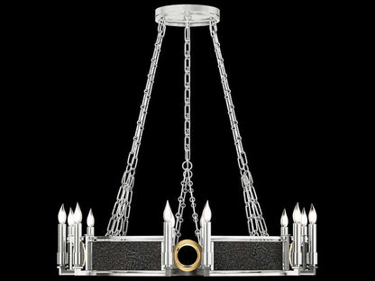 Fine Art Handcrafted Lighting Mirage 12-Light Candelabra Round Chandelier