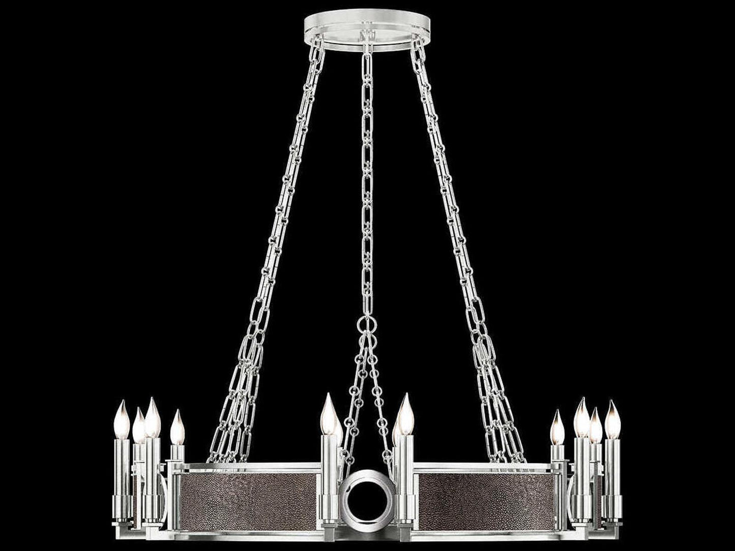 Fine Art Handcrafted Lighting Mirage 12-Light Candelabra Round Chandelier