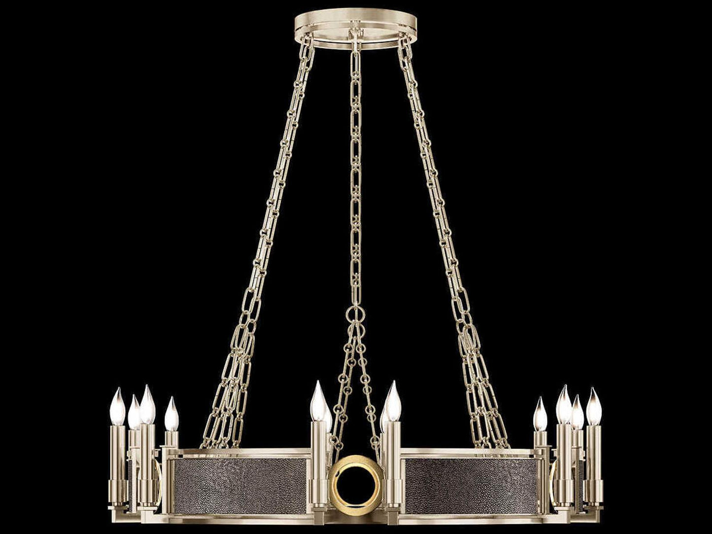 Fine Art Handcrafted Lighting 12-Light Mirage Chandelier in Champagne Gold