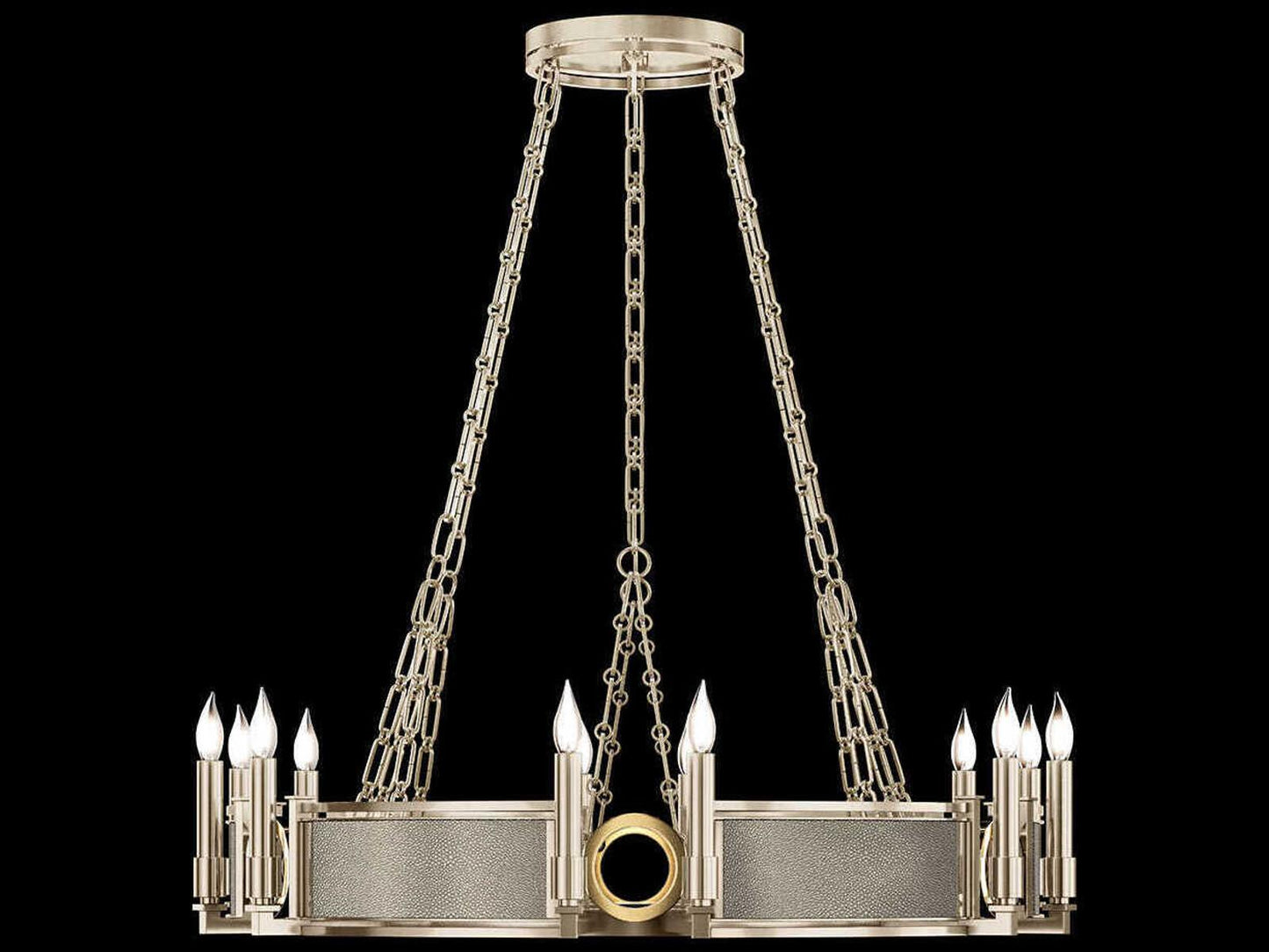 Fine Art Handcrafted Lighting 12-Light Mirage Chandelier in Champagne Gold