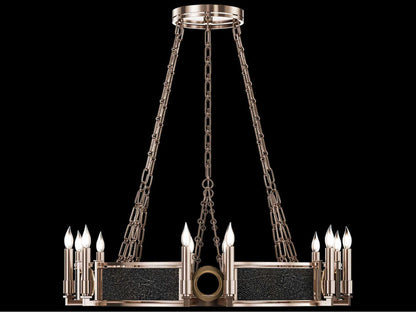 Fine Art Handcrafted Lighting 12-Light Mirage Chandelier in Champagne Gold
