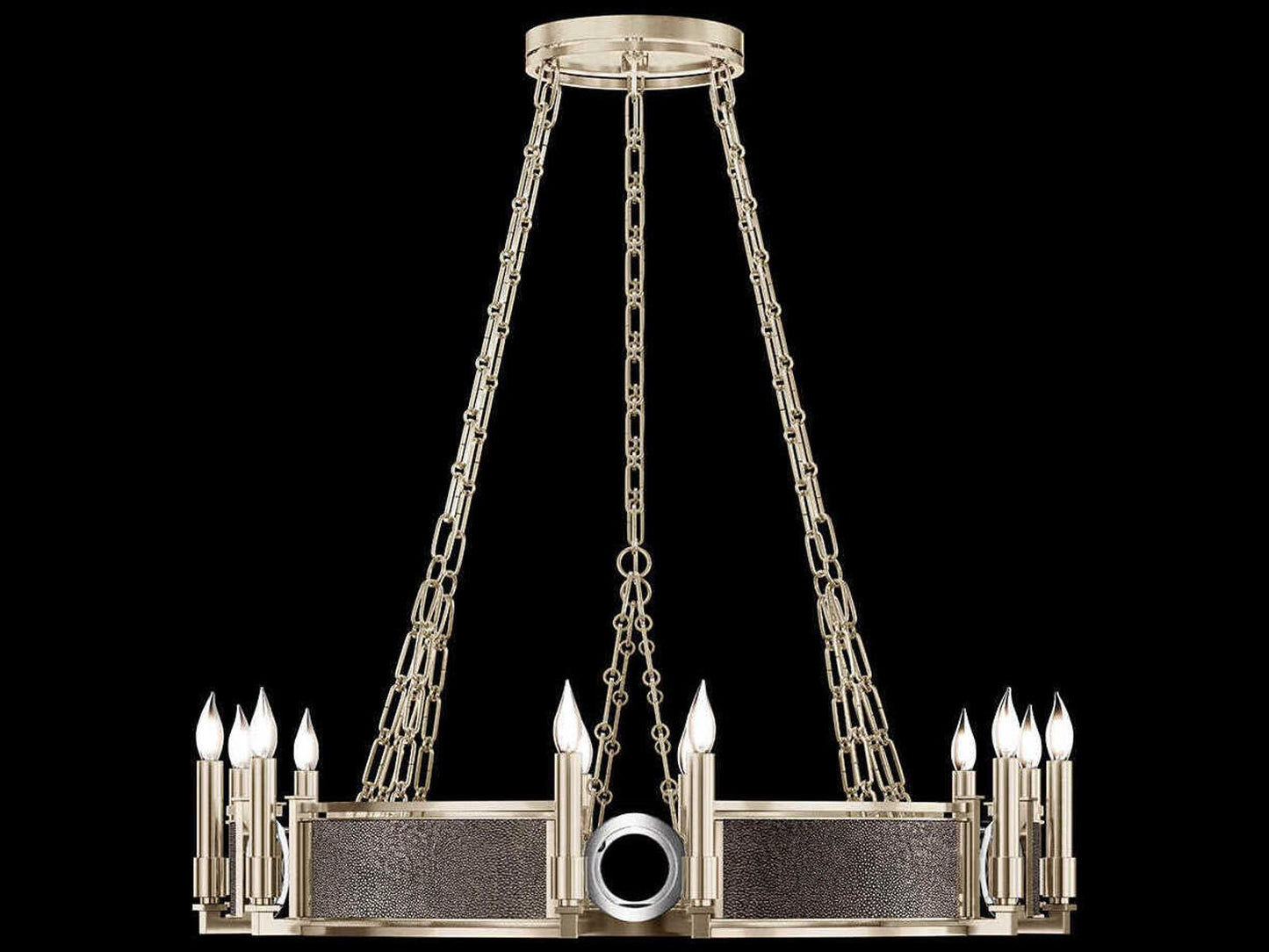 Fine Art Handcrafted Lighting 12-Light Mirage Chandelier in Champagne Gold