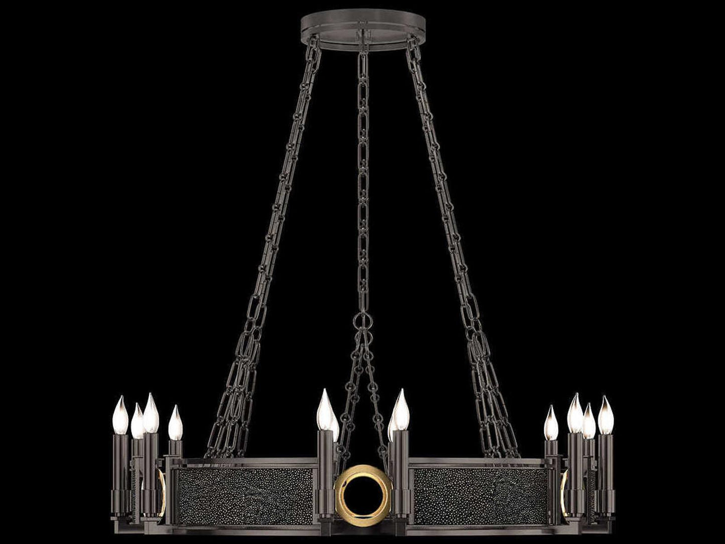 Fine Art Handcrafted Lighting Mirage 12-Light Traditional Candelabra Round Chandelier