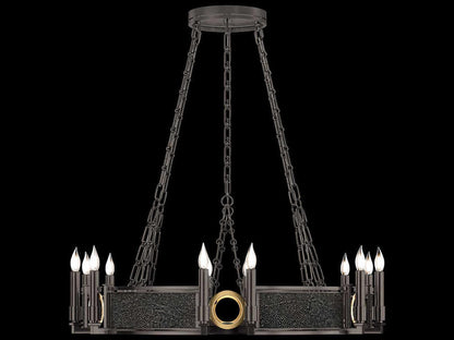 Fine Art Handcrafted Lighting Mirage 12-Light Traditional Candelabra Round Chandelier
