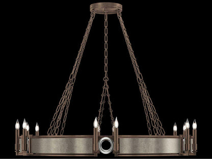Fine Art Handcrafted Lighting 12-Light Mirage Round Chandelier in Bronze
