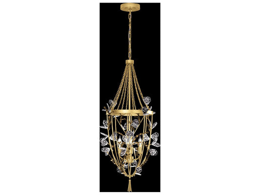 Fine Art Handcrafted Lighting Volare 4-Lights Gold Lantern Chandelier