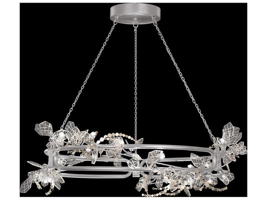 Fine Art Handcrafted Lighting Volare 18-Lights Silver Round Chandelier