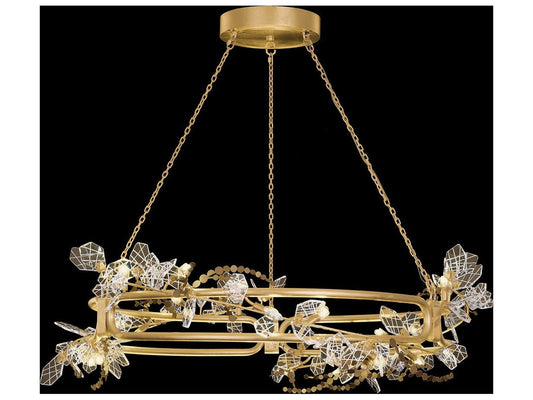 Fine Art Handcrafted Lighting Volare 19-Lights Gold LED Round Chandelier