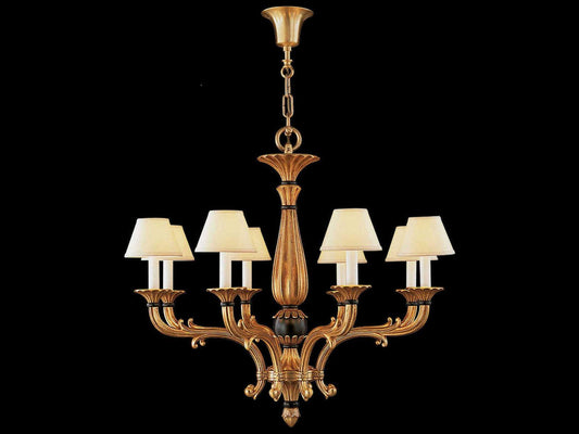 Fine Art Handcrafted Lighting Mariner Luxury 8-Light French Gold Traditional Chandelier