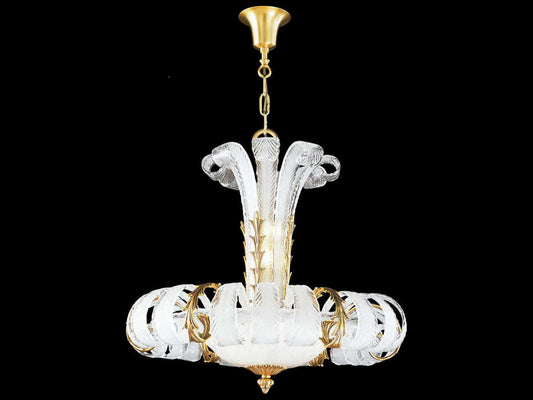 Fine Art Handcrafted Lighting Mariner Luxury 10-Light Chandelier in French Gold
