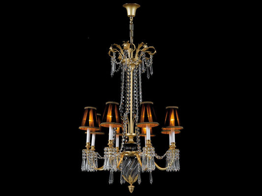 Fine Art Handcrafted Lighting Mariner 8-Light Traditional Chandelier Antique Gold Plated