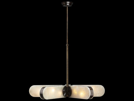 Fine Art Handcrafted Lighting 10-Light Mariner Luxury Chandelier in Brushed Bronze