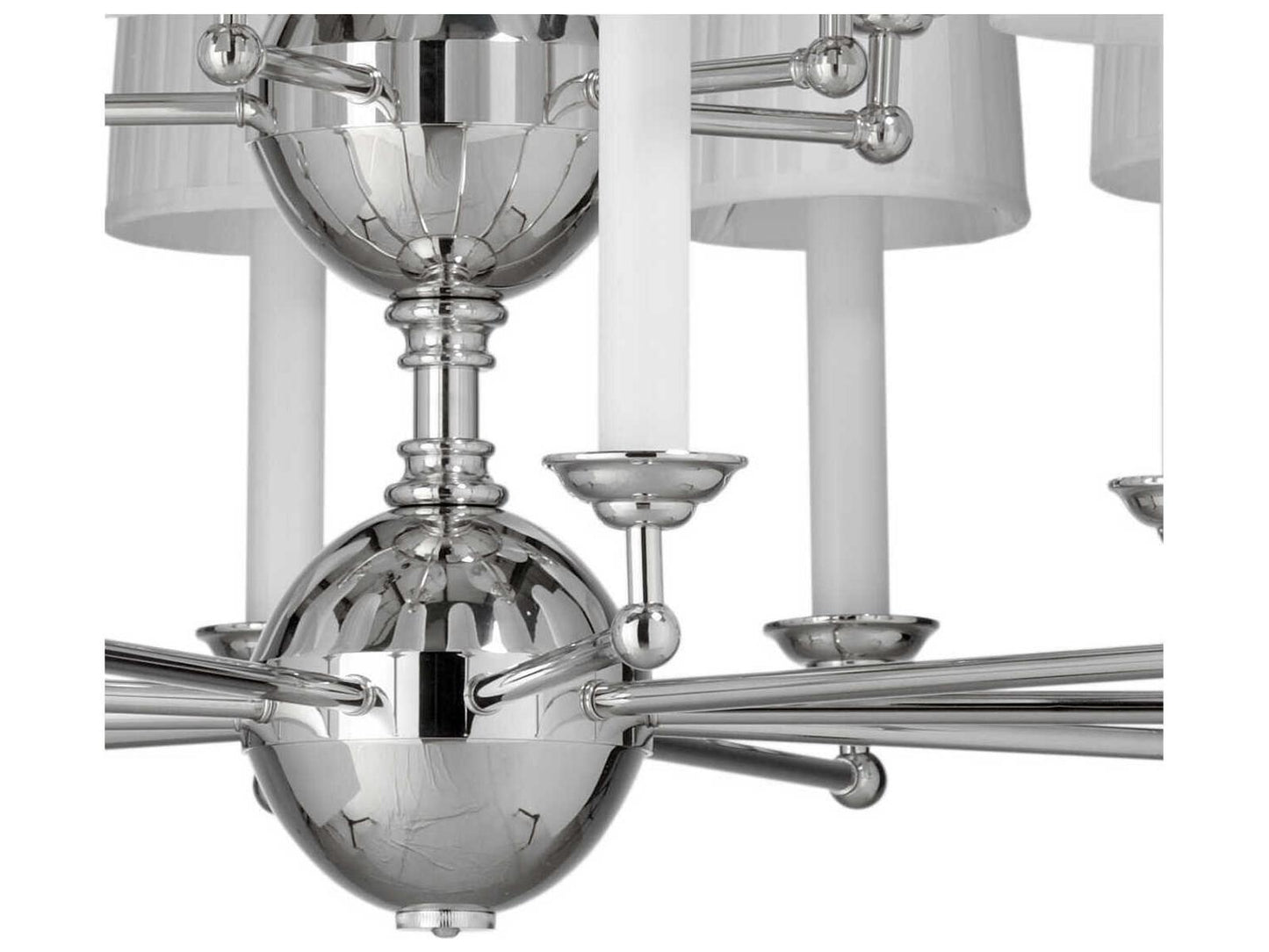 Frederick Cooper 15-Light Jermyn Street Empire Tiered Chandelier in Polished Nickel