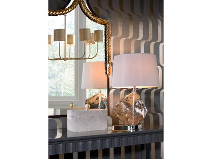 Frederick Cooper 8-Light Castle Yard Geometric Linear Chandelier in Antique Brass