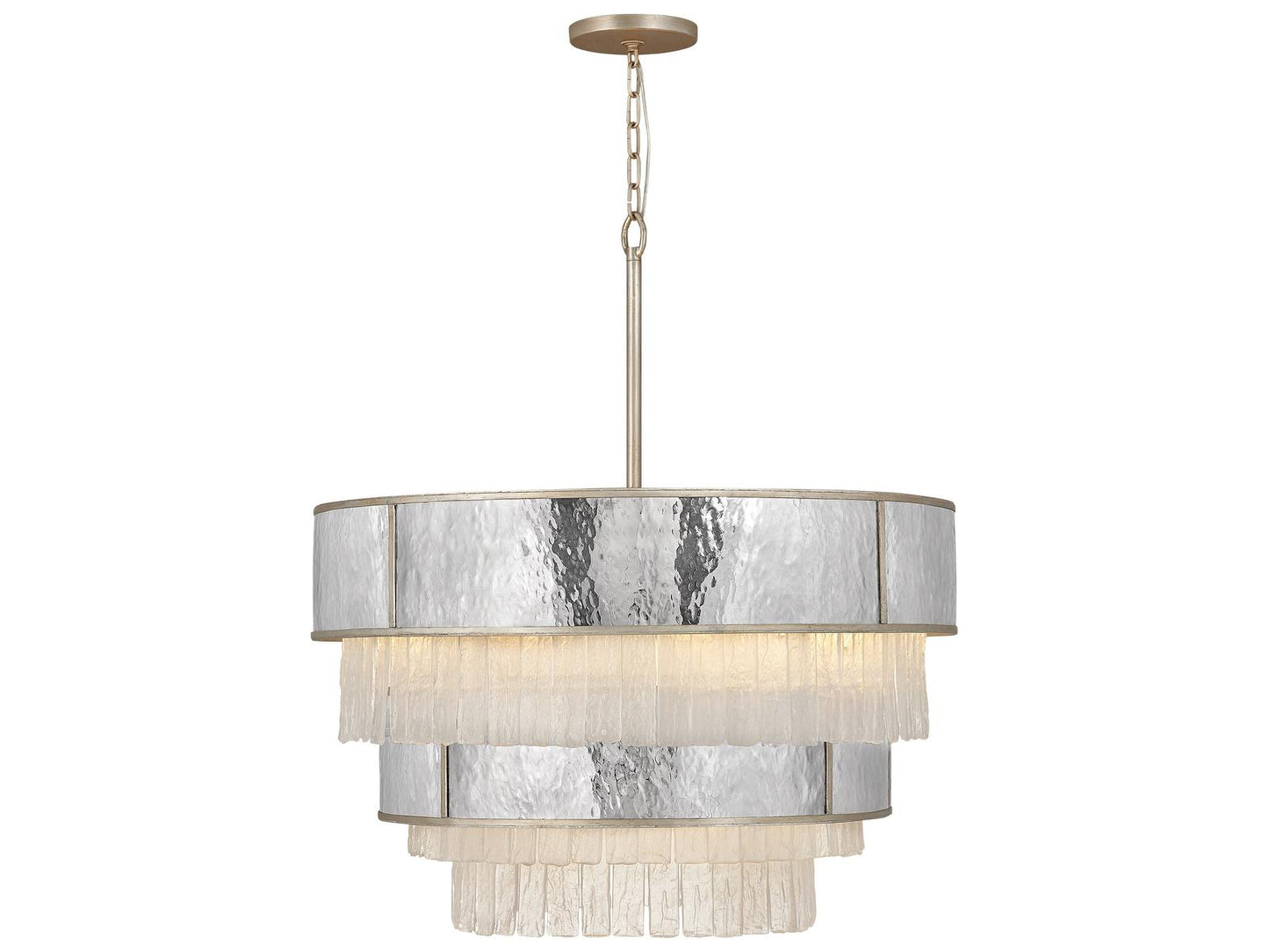 Fredrick Ramond 12-Light Reverie Crystal Drum Chandelier in Champagne Gold