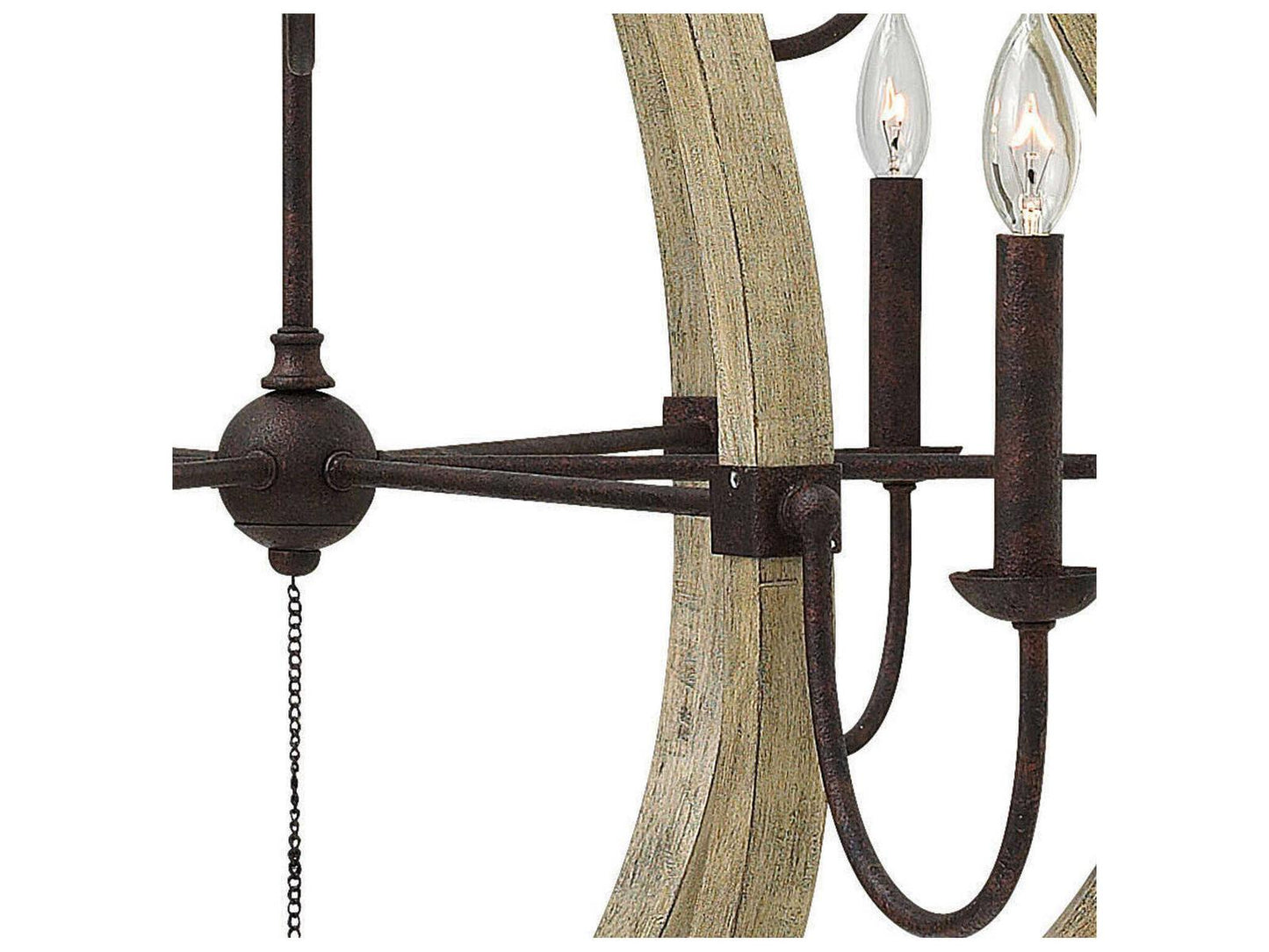 Fredrick Ramond 9-Light Middlefield Chandelier Iron Rust Weathered Ash