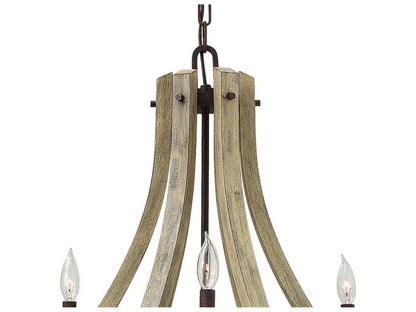 Fredrick Ramond 9-Light Middlefield Chandelier Iron Rust Weathered Ash