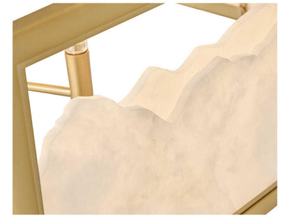 Fredrick Ramond 8-Light Veleta Drum Chandelier in Lacquered Brass