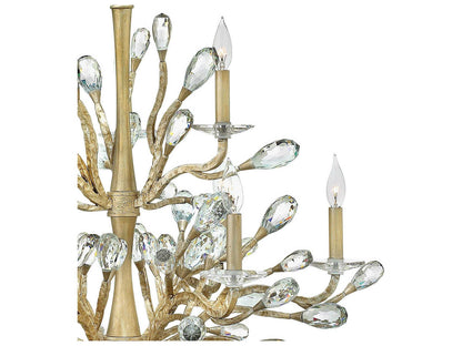 Fredrick Ramond Eve 9-Light Crystal Chandelier in Champagne Gold