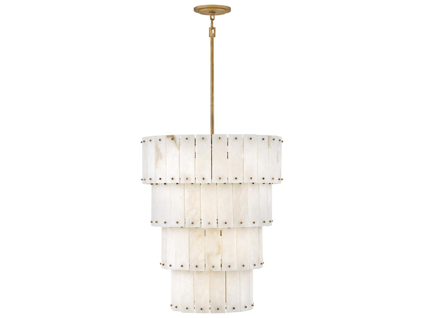 Fredrick Ramond Simone 9-Light Burnished Gold Multi Tier Chandelier