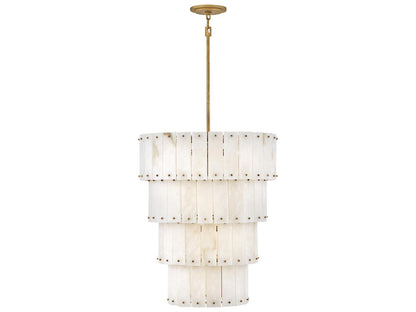 Fredrick Ramond Simone 9-Light Burnished Gold Multi Tier Chandelier