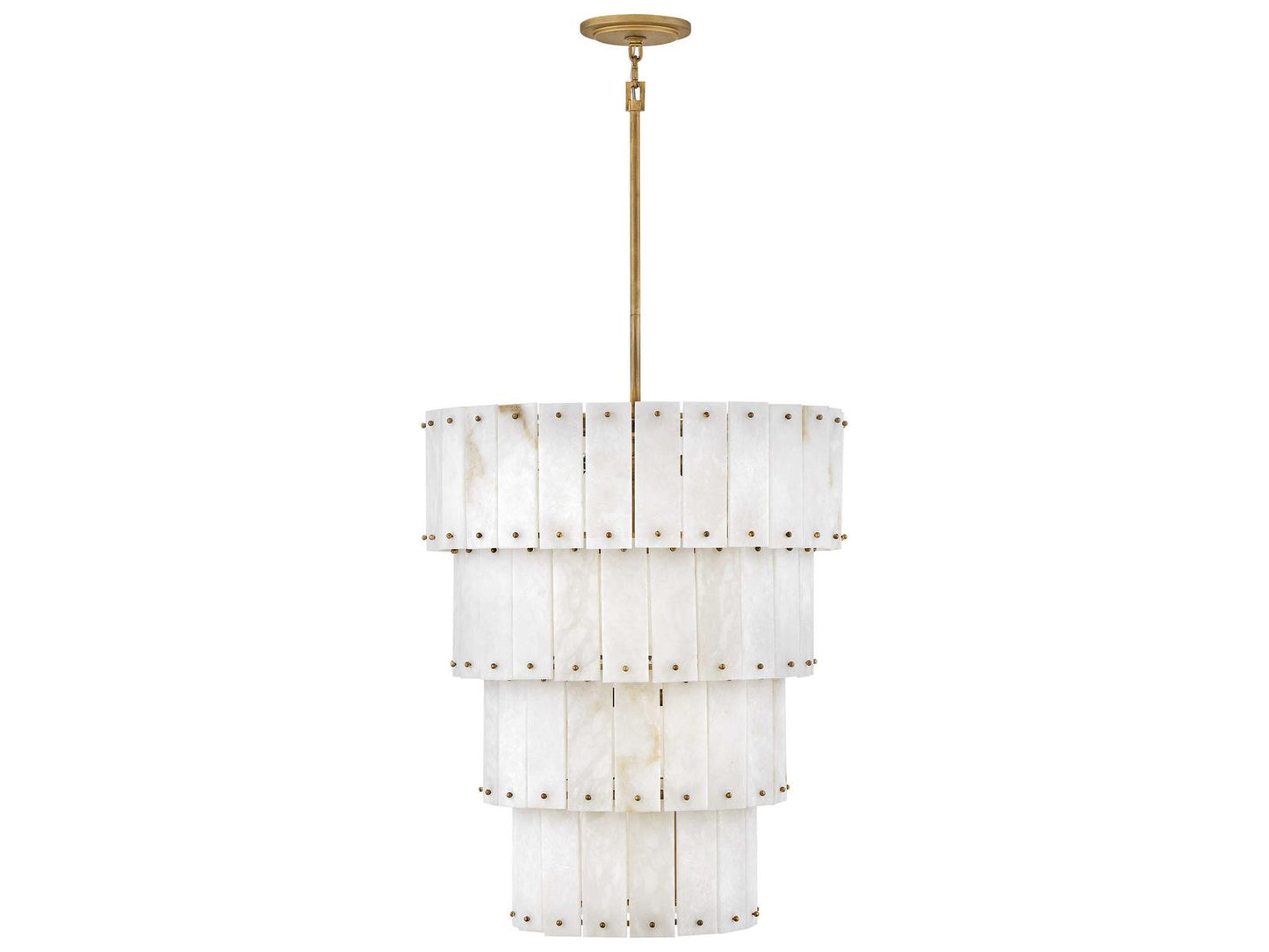 Fredrick Ramond Simone 9-Light Burnished Gold Multi Tier Chandelier