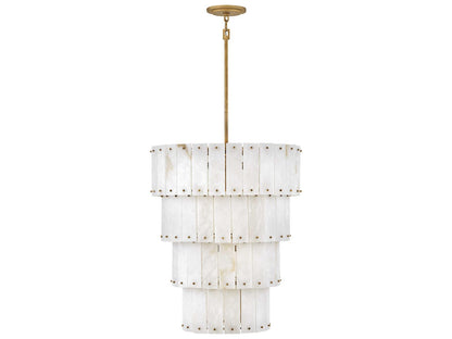 Fredrick Ramond Simone 9-Light Burnished Gold Multi Tier Chandelier